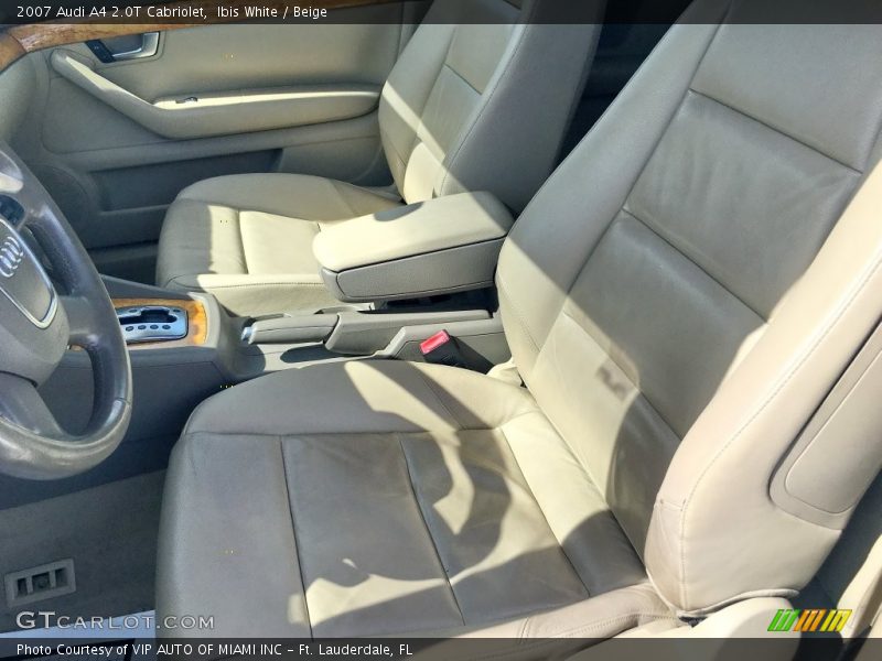 Ibis White / Beige 2007 Audi A4 2.0T Cabriolet