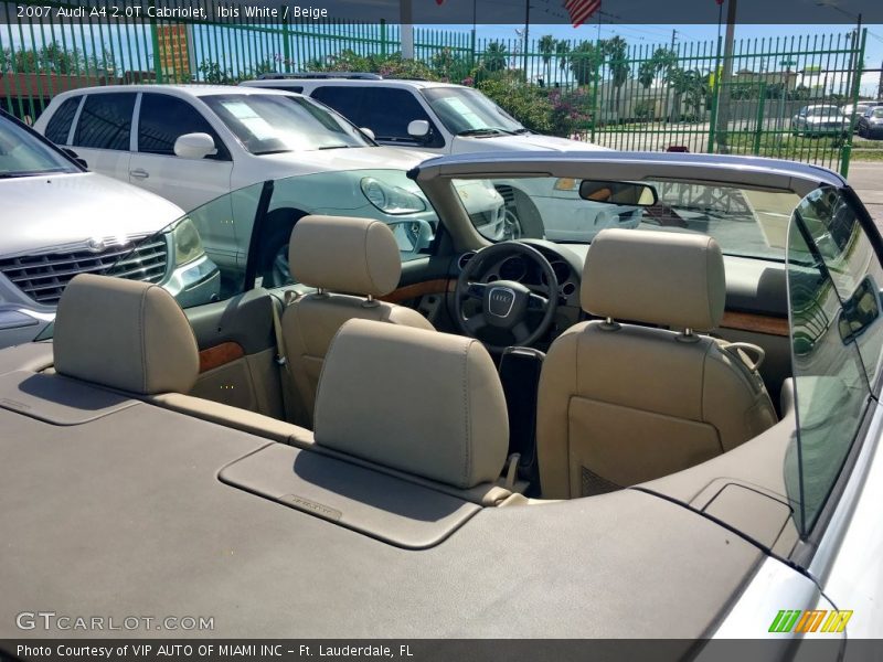 Ibis White / Beige 2007 Audi A4 2.0T Cabriolet