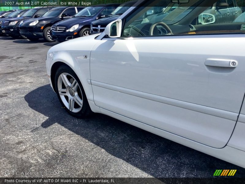 Ibis White / Beige 2007 Audi A4 2.0T Cabriolet