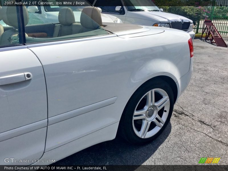 Ibis White / Beige 2007 Audi A4 2.0T Cabriolet