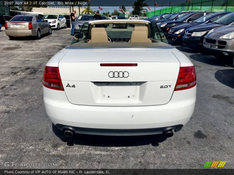 Ibis White / Beige 2007 Audi A4 2.0T Cabriolet