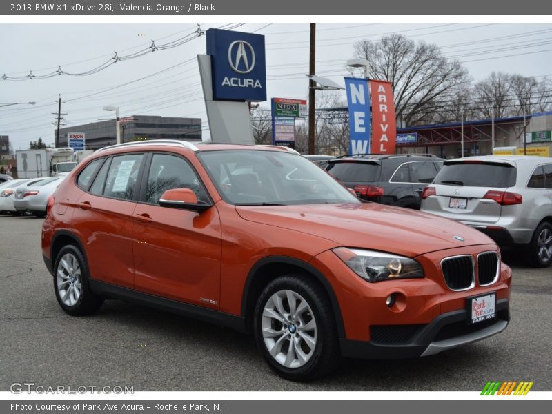 Valencia Orange / Black 2013 BMW X1 xDrive 28i