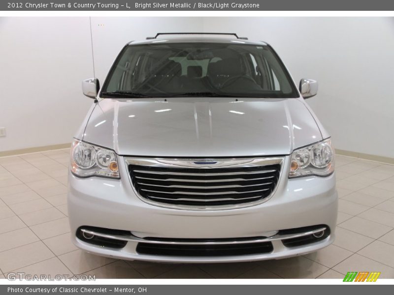 Bright Silver Metallic / Black/Light Graystone 2012 Chrysler Town & Country Touring - L