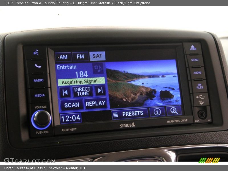 Bright Silver Metallic / Black/Light Graystone 2012 Chrysler Town & Country Touring - L