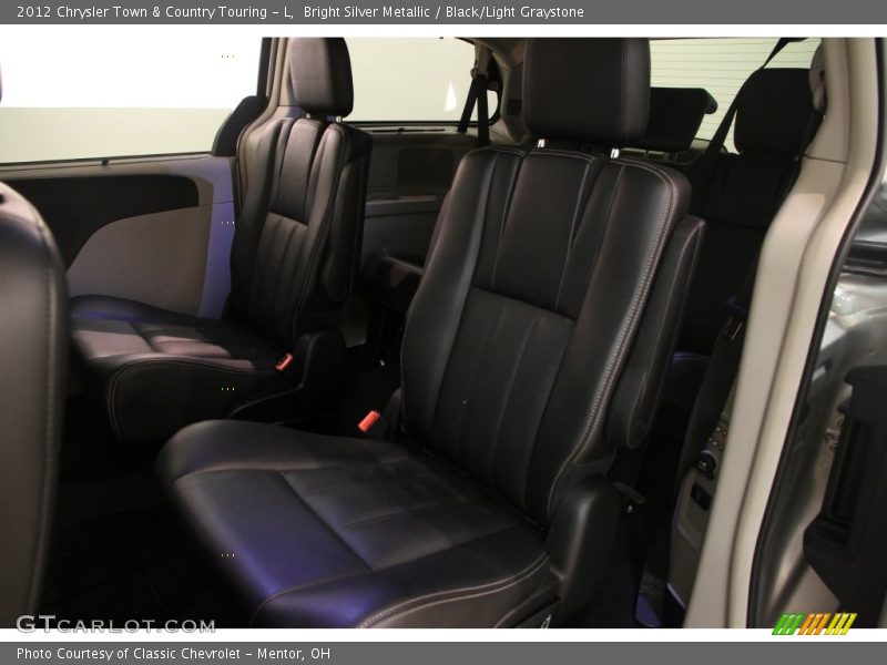 Bright Silver Metallic / Black/Light Graystone 2012 Chrysler Town & Country Touring - L