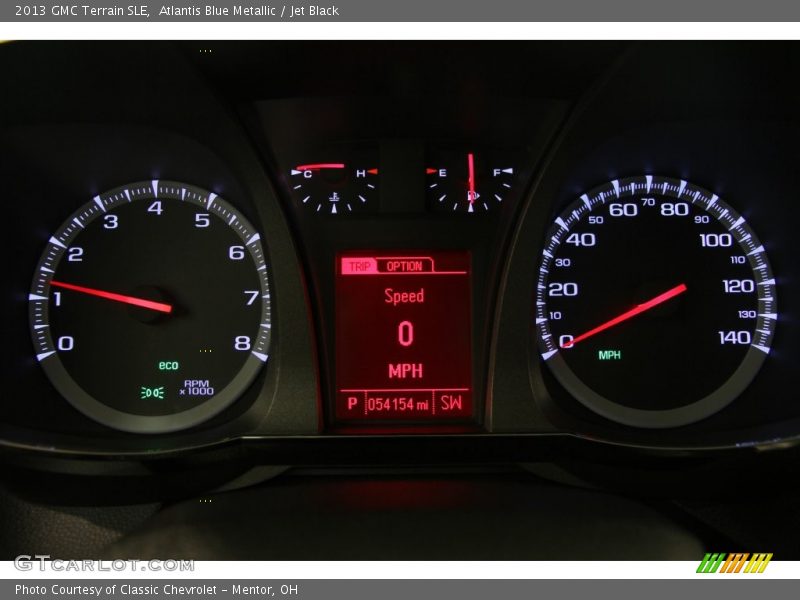 Atlantis Blue Metallic / Jet Black 2013 GMC Terrain SLE