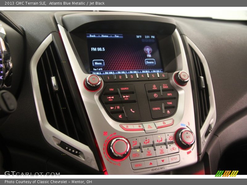 Atlantis Blue Metallic / Jet Black 2013 GMC Terrain SLE
