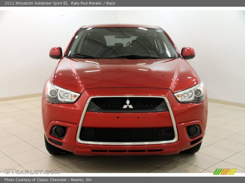 Rally Red Metallic / Black 2011 Mitsubishi Outlander Sport ES