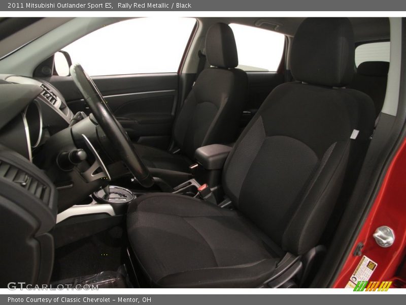 Rally Red Metallic / Black 2011 Mitsubishi Outlander Sport ES