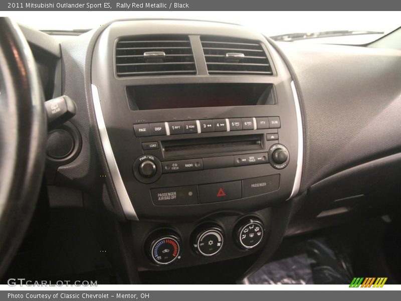 Rally Red Metallic / Black 2011 Mitsubishi Outlander Sport ES