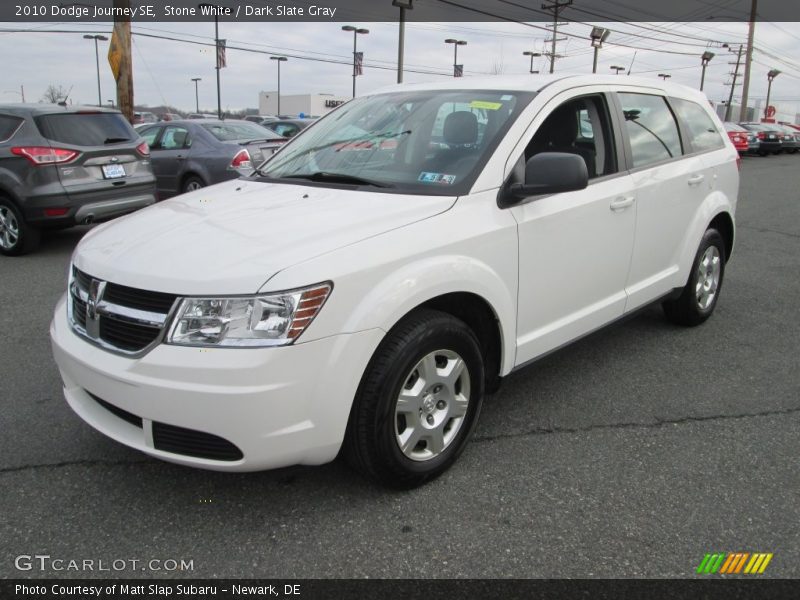 Stone White / Dark Slate Gray 2010 Dodge Journey SE
