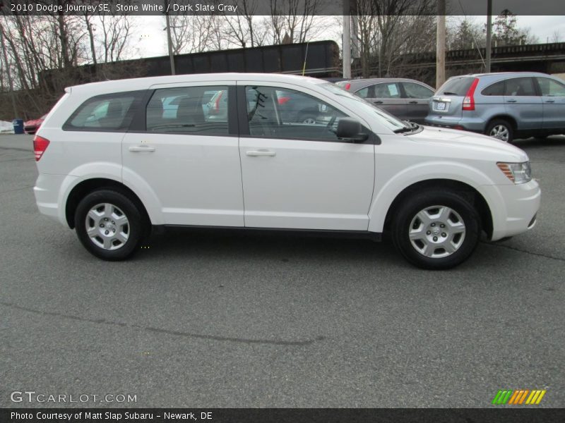 Stone White / Dark Slate Gray 2010 Dodge Journey SE