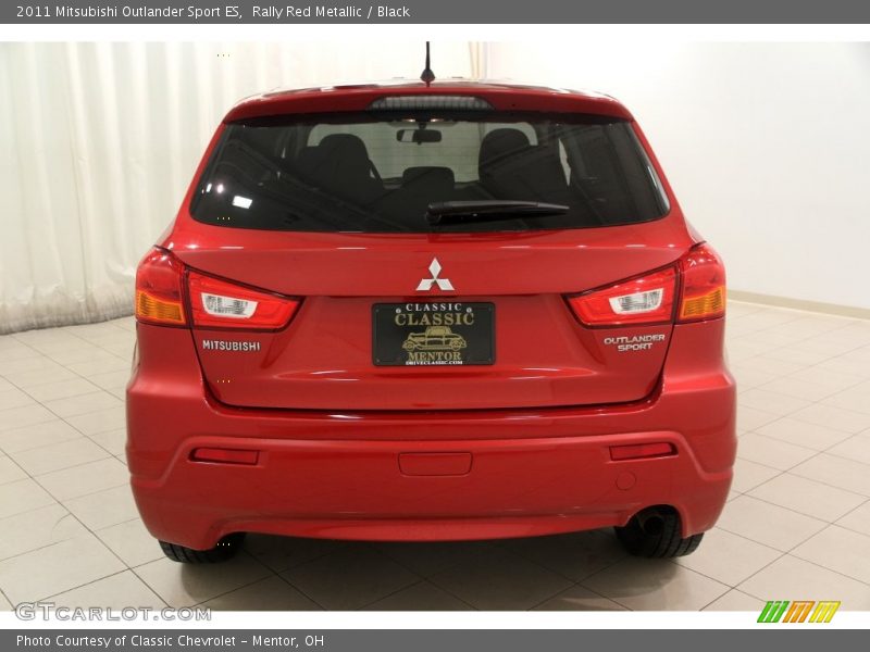 Rally Red Metallic / Black 2011 Mitsubishi Outlander Sport ES