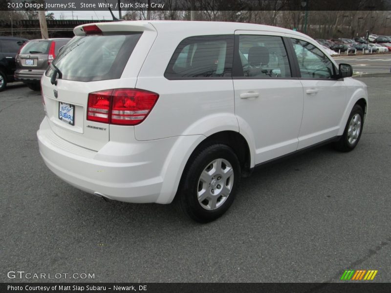 Stone White / Dark Slate Gray 2010 Dodge Journey SE
