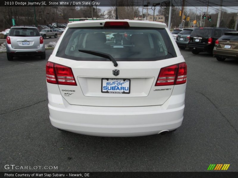 Stone White / Dark Slate Gray 2010 Dodge Journey SE