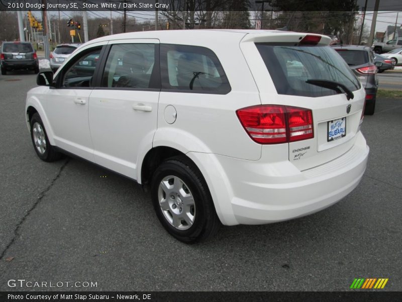 Stone White / Dark Slate Gray 2010 Dodge Journey SE
