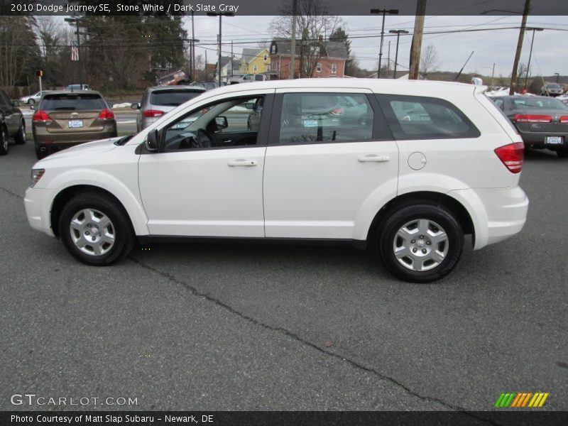 Stone White / Dark Slate Gray 2010 Dodge Journey SE