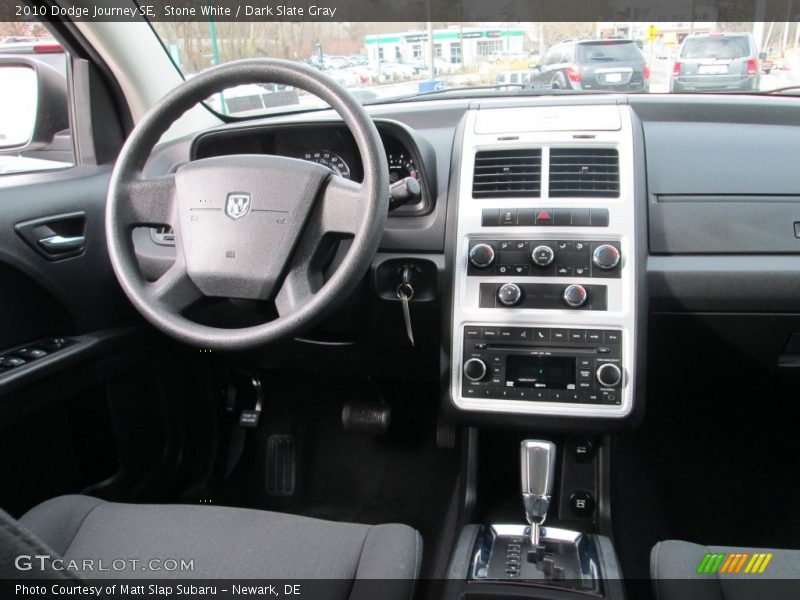 Stone White / Dark Slate Gray 2010 Dodge Journey SE