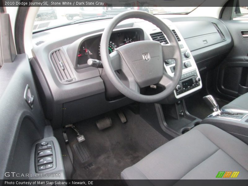 Stone White / Dark Slate Gray 2010 Dodge Journey SE