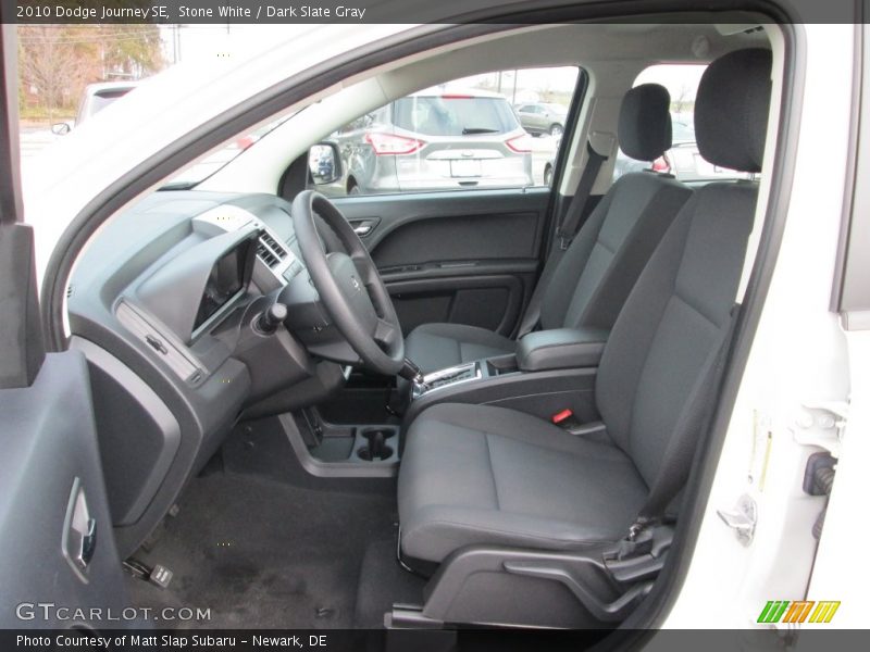 Stone White / Dark Slate Gray 2010 Dodge Journey SE