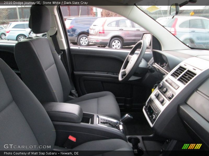 Stone White / Dark Slate Gray 2010 Dodge Journey SE