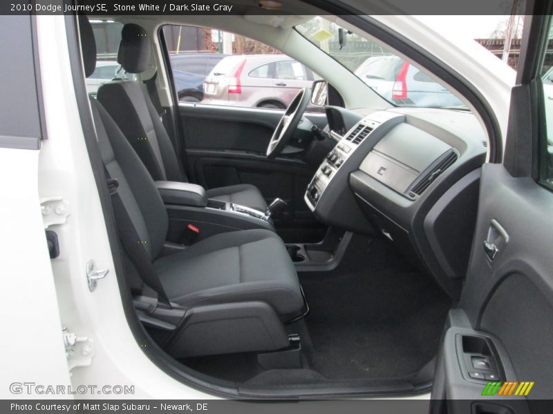 Stone White / Dark Slate Gray 2010 Dodge Journey SE