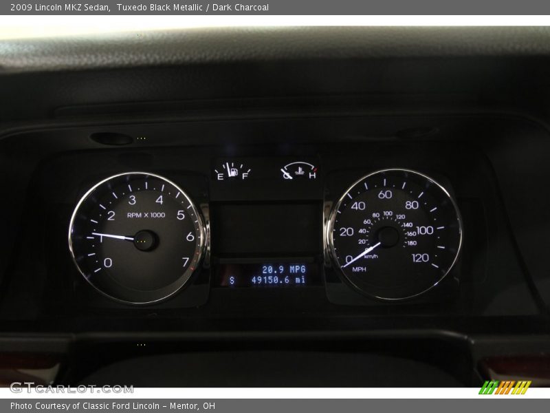 Tuxedo Black Metallic / Dark Charcoal 2009 Lincoln MKZ Sedan