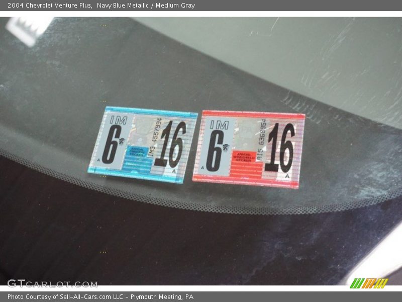 Navy Blue Metallic / Medium Gray 2004 Chevrolet Venture Plus