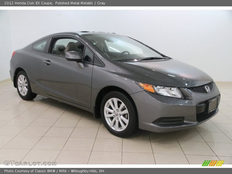 Polished Metal Metallic / Gray 2012 Honda Civic EX Coupe