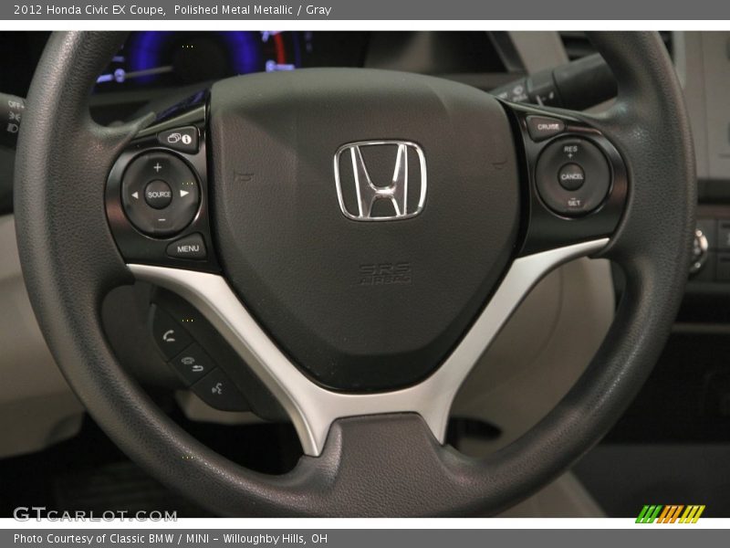 Polished Metal Metallic / Gray 2012 Honda Civic EX Coupe
