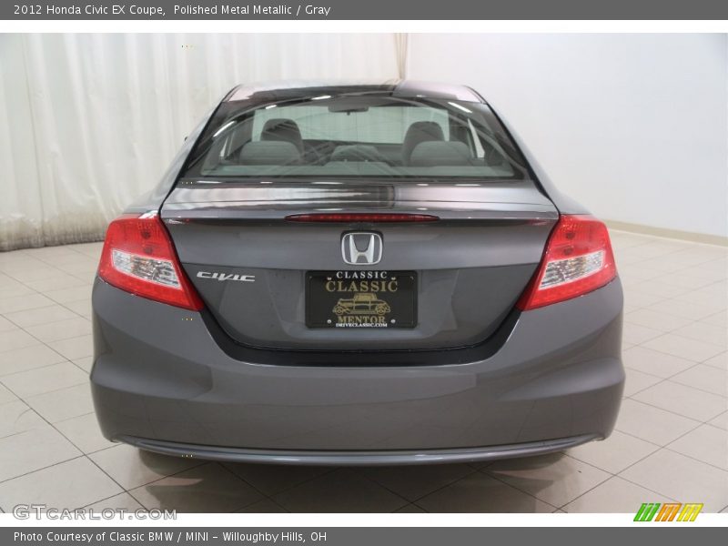 Polished Metal Metallic / Gray 2012 Honda Civic EX Coupe