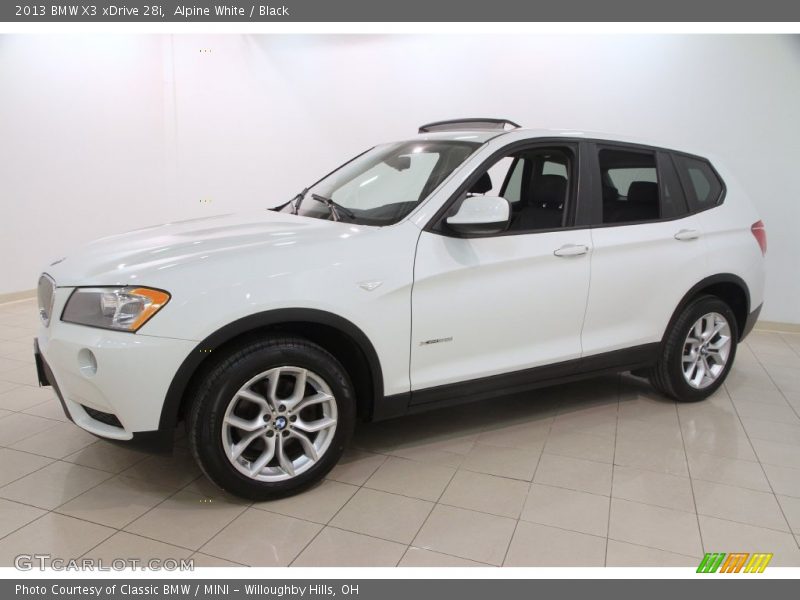 Alpine White / Black 2013 BMW X3 xDrive 28i
