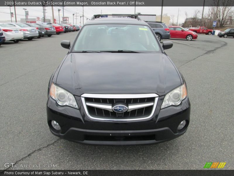 Obsidian Black Pearl / Off Black 2009 Subaru Outback 2.5i Special Edition Wagon