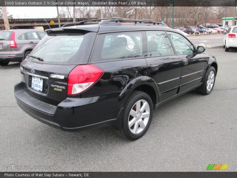 Obsidian Black Pearl / Off Black 2009 Subaru Outback 2.5i Special Edition Wagon