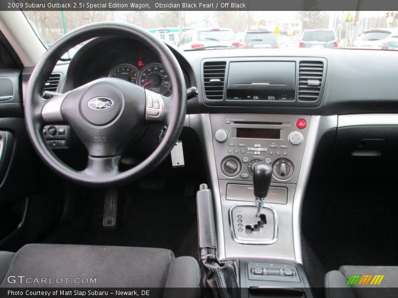 Obsidian Black Pearl / Off Black 2009 Subaru Outback 2.5i Special Edition Wagon