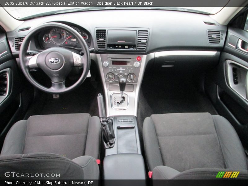 Obsidian Black Pearl / Off Black 2009 Subaru Outback 2.5i Special Edition Wagon