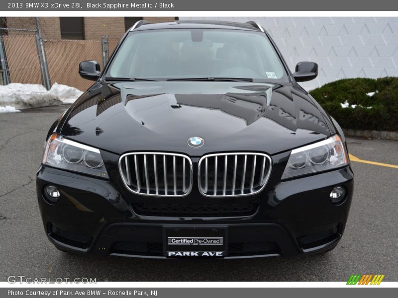 Black Sapphire Metallic / Black 2013 BMW X3 xDrive 28i