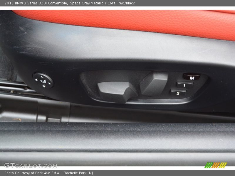 Space Gray Metallic / Coral Red/Black 2013 BMW 3 Series 328i Convertible