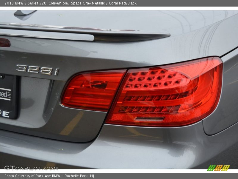 Space Gray Metallic / Coral Red/Black 2013 BMW 3 Series 328i Convertible