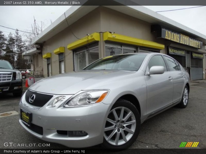 Mercury Metallic / Black 2007 Lexus GS 350 AWD