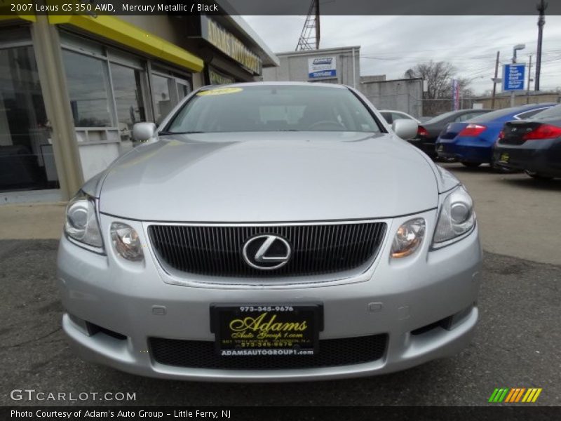 Mercury Metallic / Black 2007 Lexus GS 350 AWD