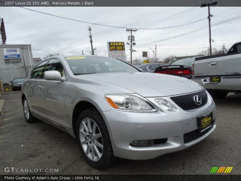 Mercury Metallic / Black 2007 Lexus GS 350 AWD