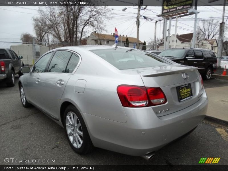 Mercury Metallic / Black 2007 Lexus GS 350 AWD