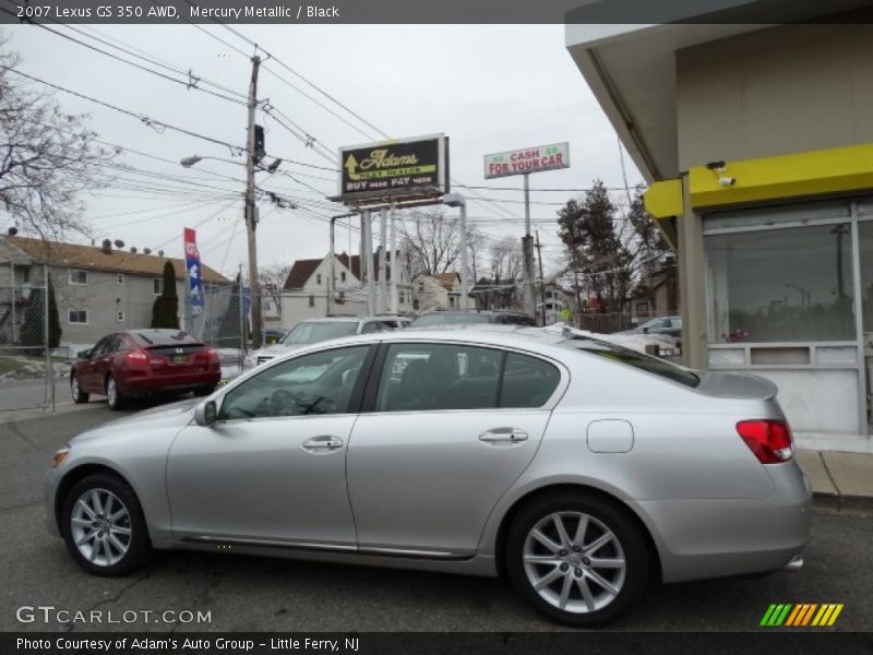 Mercury Metallic / Black 2007 Lexus GS 350 AWD
