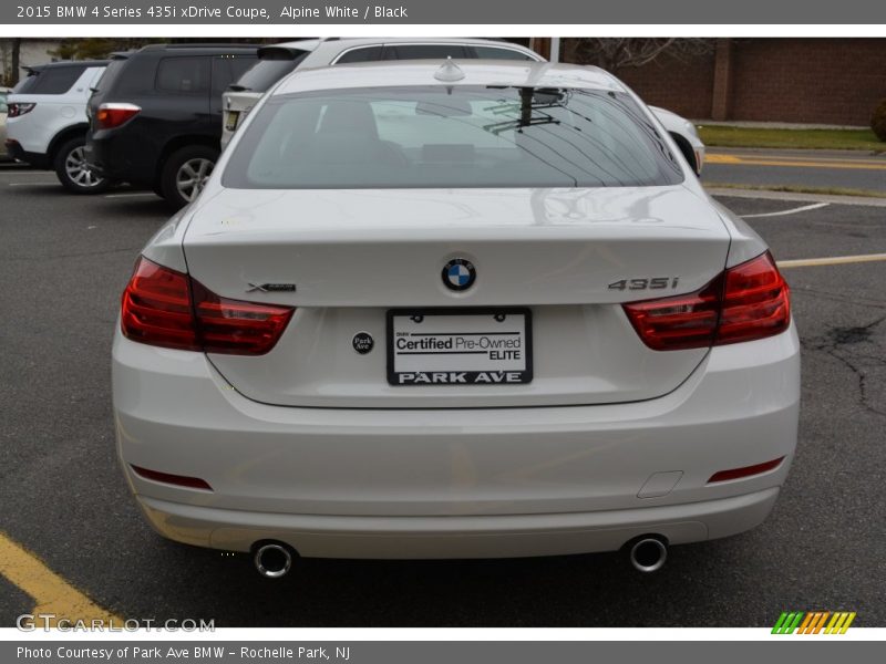 Alpine White / Black 2015 BMW 4 Series 435i xDrive Coupe