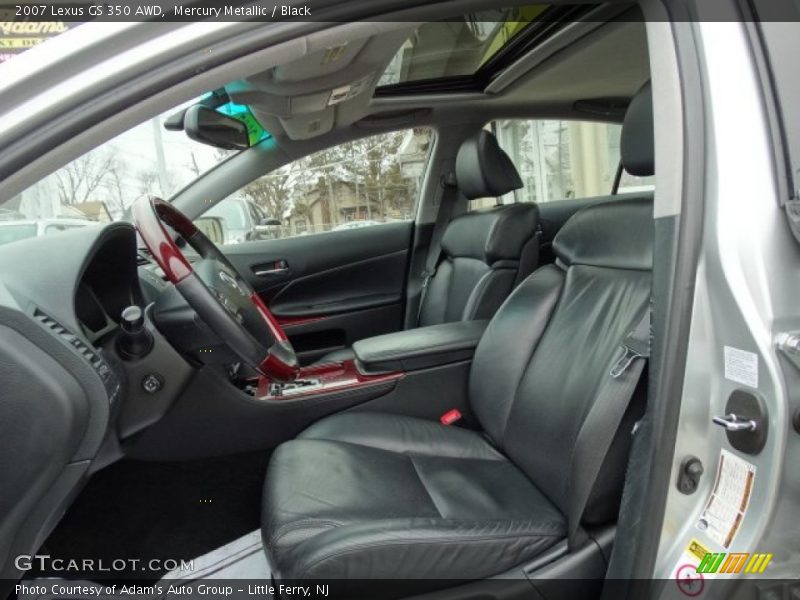 Mercury Metallic / Black 2007 Lexus GS 350 AWD