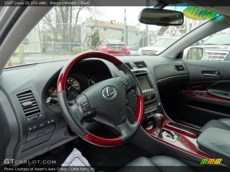 Mercury Metallic / Black 2007 Lexus GS 350 AWD