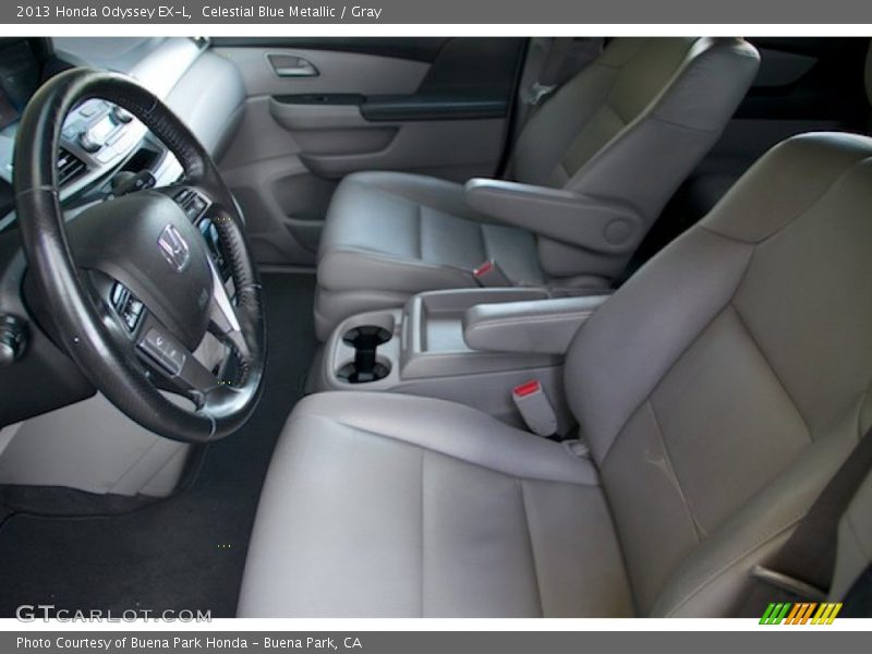 Celestial Blue Metallic / Gray 2013 Honda Odyssey EX-L