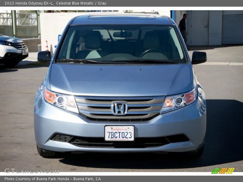 Celestial Blue Metallic / Gray 2013 Honda Odyssey EX-L
