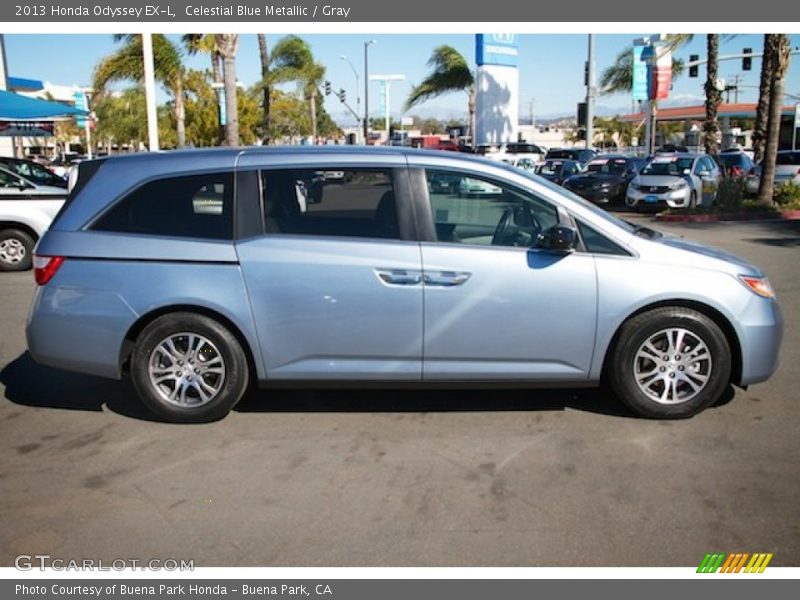 Celestial Blue Metallic / Gray 2013 Honda Odyssey EX-L
